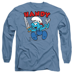 The Smurfs Handy - Men's Long Sleeve T-Shirt Men's Long Sleeve T-Shirt The Smurfs   