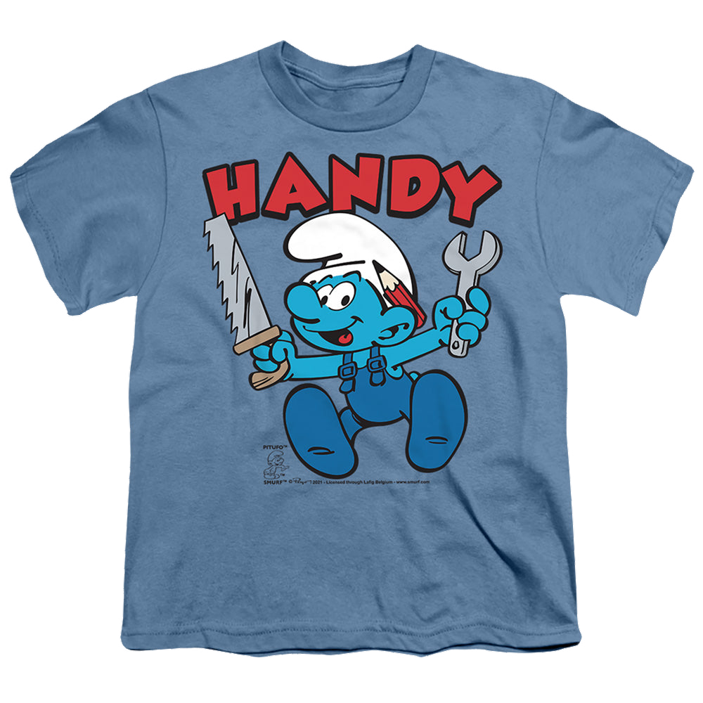 The Smurfs Handy - Youth T-Shirt Youth T-Shirt (Ages 8-12) The Smurfs   