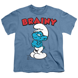 The Smurfs Brainy - Youth T-Shirt Youth T-Shirt (Ages 8-12) The Smurfs   