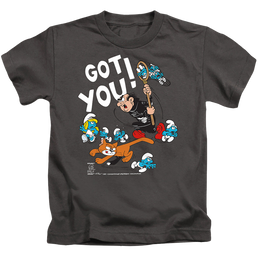 The Smurfs Gargamel And Azrael - Kid's T-Shirt Kid's T-Shirt (Ages 4-7) The Smurfs   
