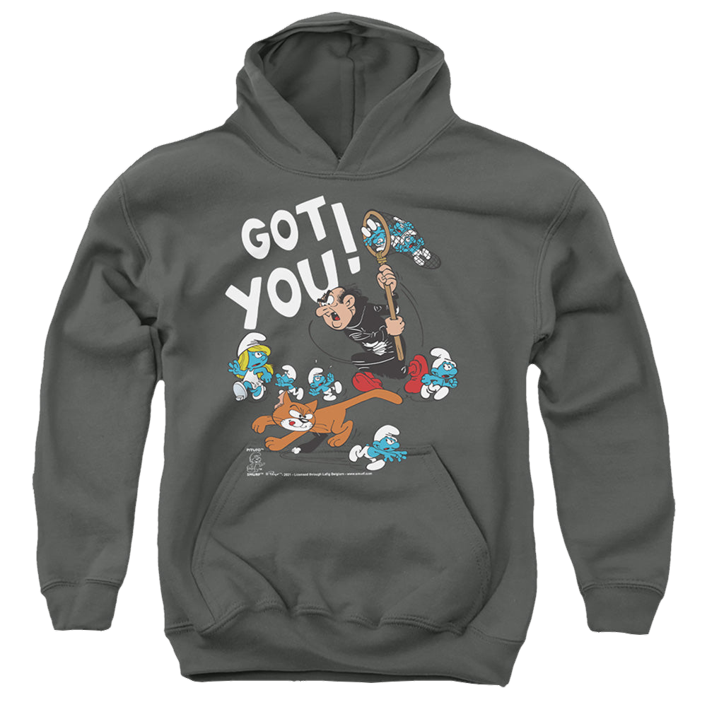 The Smurfs Gargamel And Azrael - Youth Hoodie Youth Hoodie (Ages 8-12) The Smurfs   