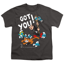 The Smurfs Gargamel And Azrael - Youth T-Shirt Youth T-Shirt (Ages 8-12) The Smurfs   