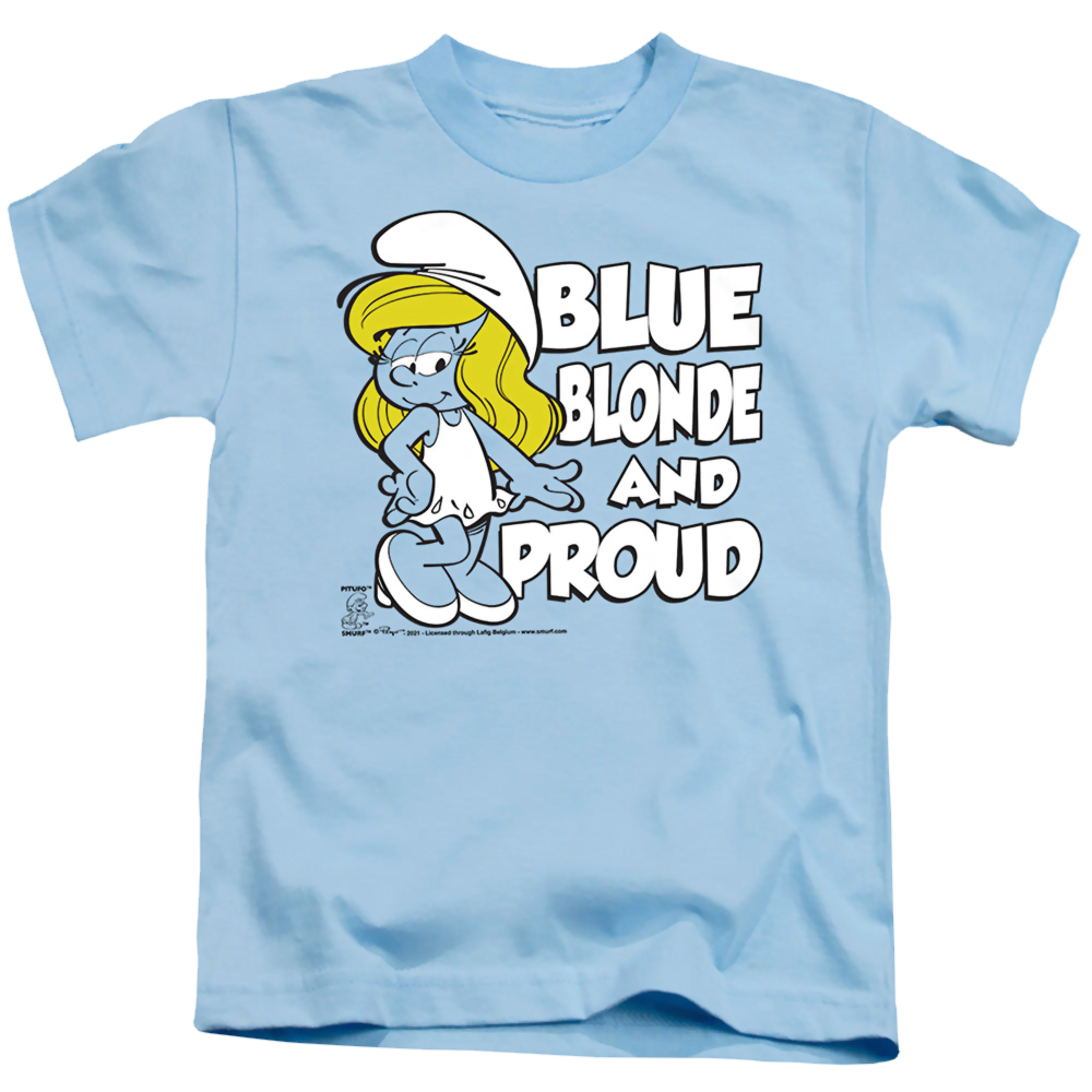The Smurfs Blue, Blonde And Proud - Kid's T-Shirt Kid's T-Shirt (Ages 4-7) The Smurfs   