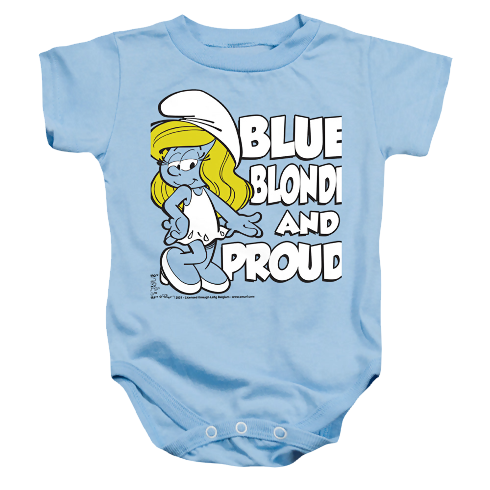 The Smurfs Blue, Blonde And Proud - Baby Bodysuit Baby Bodysuit The Smurfs   