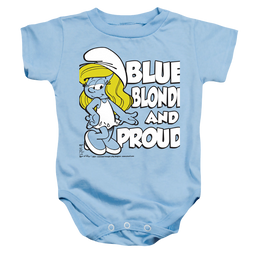 The Smurfs Blue, Blonde And Proud - Baby Bodysuit Baby Bodysuit The Smurfs   