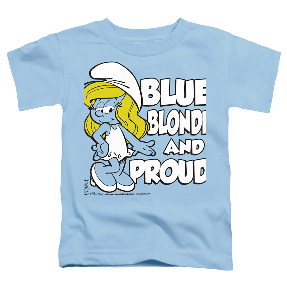 The Smurfs Blue, Blonde And Proud - Toddler T-Shirt Toddler T-Shirt The Smurfs   