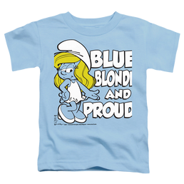 The Smurfs Blue, Blonde And Proud - Toddler T-Shirt Toddler T-Shirt The Smurfs   
