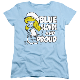 The Smurfs Blue, Blonde And Proud - Women's T-Shirt Women's T-Shirt The Smurfs   