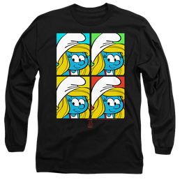 The Smurfs Tiles - Men's Long Sleeve T-Shirt Men's Long Sleeve T-Shirt The Smurfs   