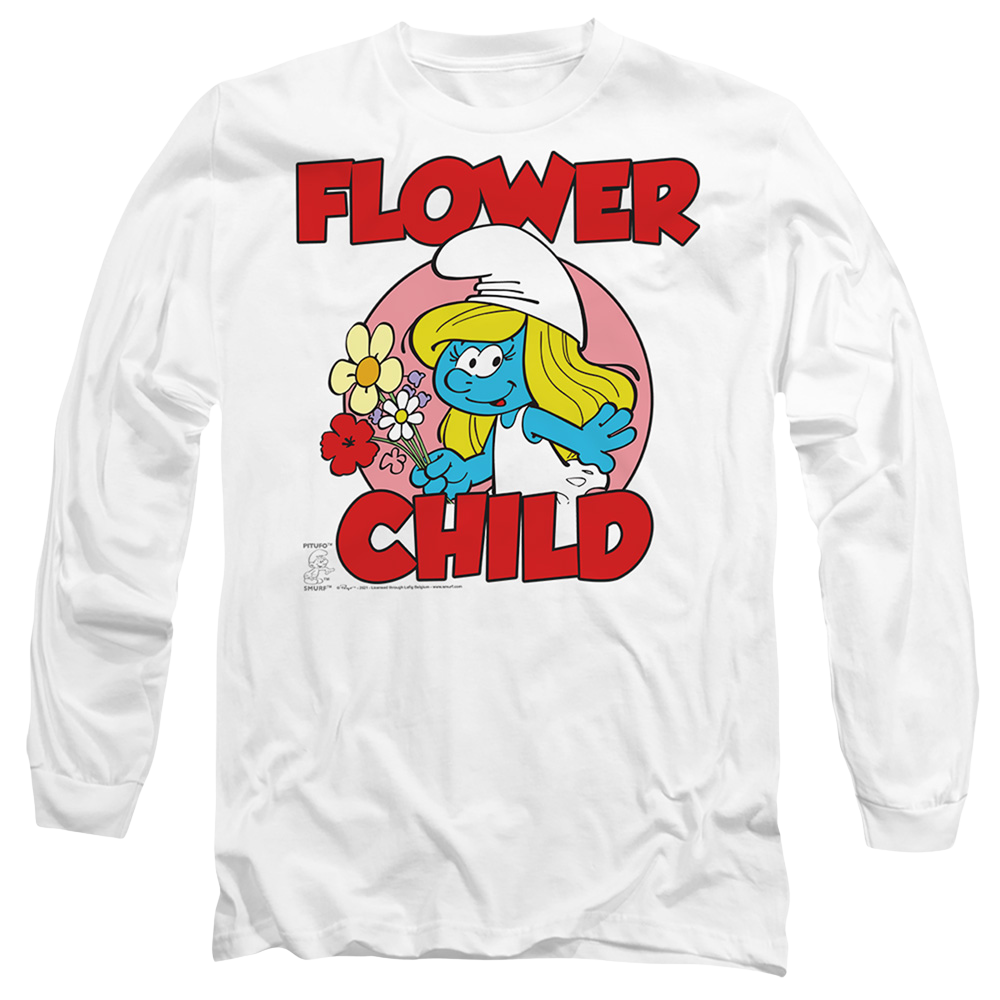 The Smurfs Flower Child - Men's Long Sleeve T-Shirt Men's Long Sleeve T-Shirt The Smurfs   