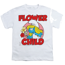 The Smurfs Flower Child - Youth T-Shirt Youth T-Shirt (Ages 8-12) The Smurfs   