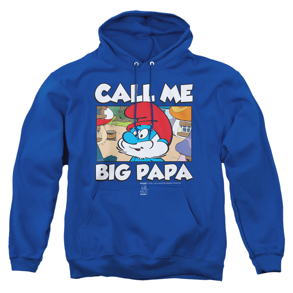 The Smurfs Call Me Big Papa - Pullover Hoodie Pullover Hoodie The Smurfs   