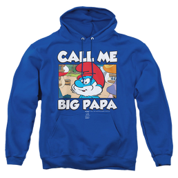 The Smurfs Call Me Big Papa - Pullover Hoodie Pullover Hoodie The Smurfs   
