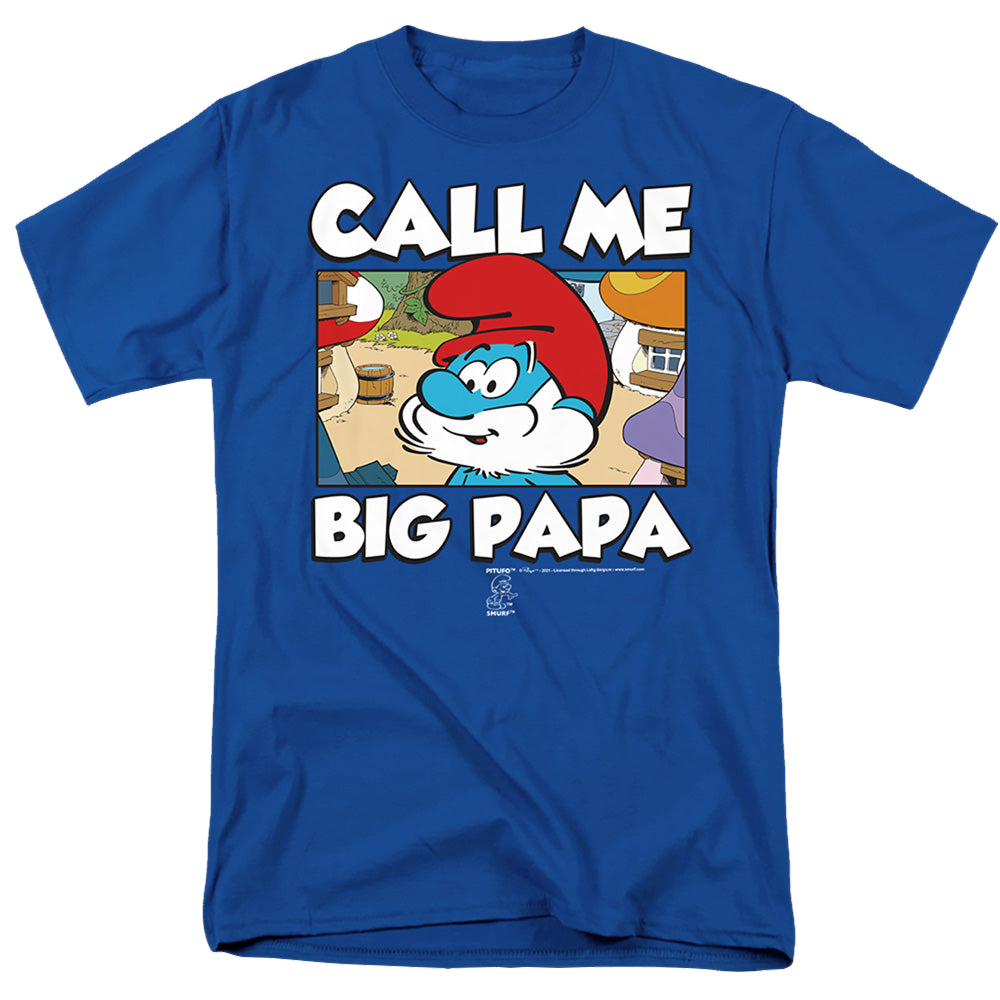 The Smurfs Call Me Big Papa - Men's Regular Fit T-Shirt Men's Regular Fit T-Shirt The Smurfs   