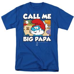 The Smurfs Call Me Big Papa - Men's Regular Fit T-Shirt Men's Regular Fit T-Shirt The Smurfs   