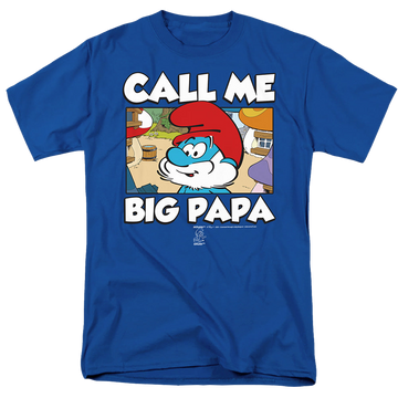 The Smurfs Call Me Big Papa - Men's Regular Fit T-Shirt Men's Regular Fit T-Shirt The Smurfs   