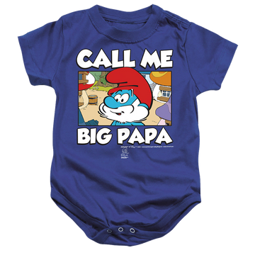 Royal baby bodysuit with The Smurfs Call Me Big Papa graphic