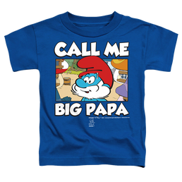 The Smurfs Call Me Big Papa - Toddler T-Shirt Toddler T-Shirt The Smurfs   