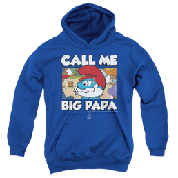 The Smurfs Call Me Big Papa - Youth Hoodie Youth Hoodie (Ages 8-12) The Smurfs   