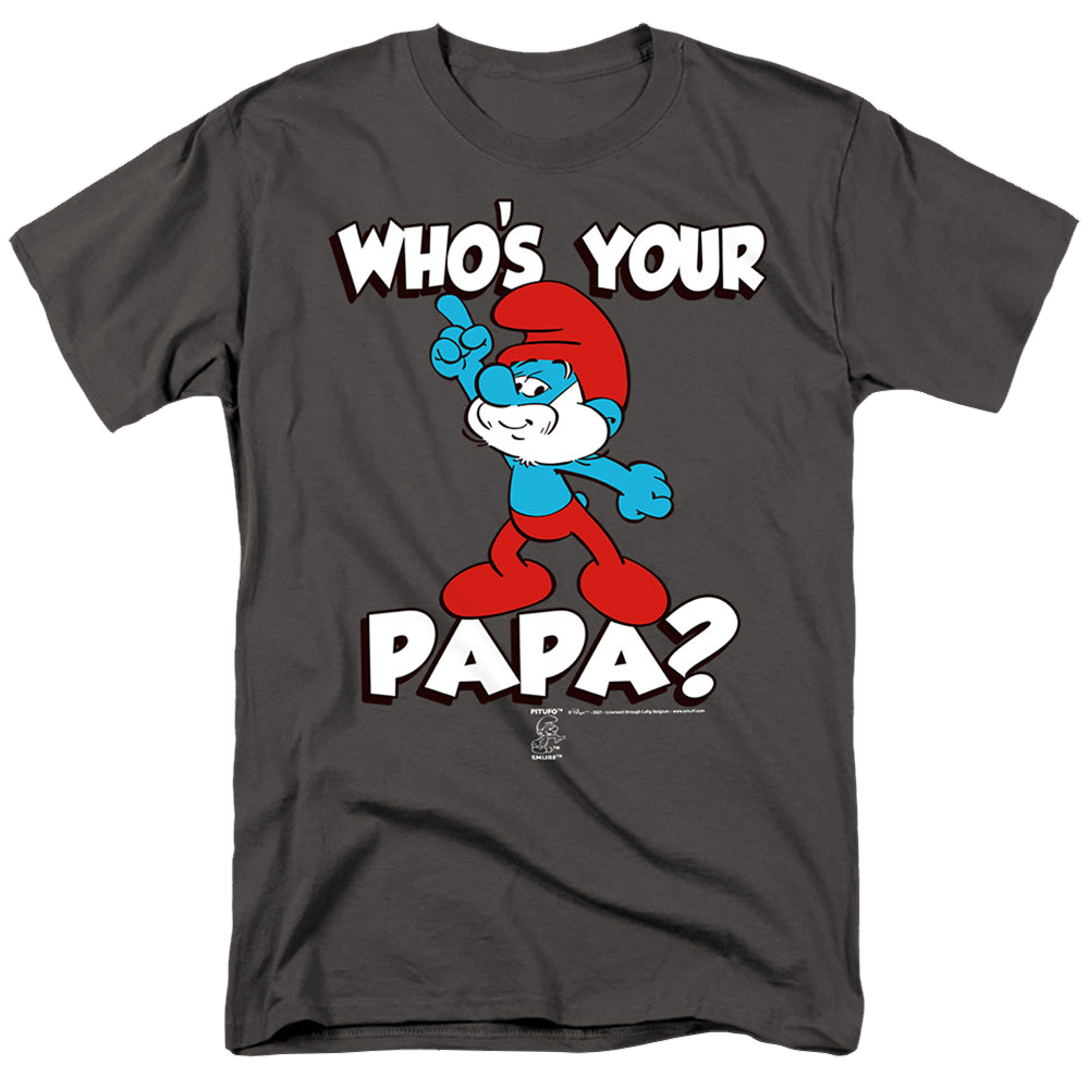 The Smurfs Who'S Your Papa? - Men's Regular Fit T-Shirt Men's Regular Fit T-Shirt The Smurfs   