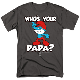 The Smurfs Who'S Your Papa? - Men's Regular Fit T-Shirt Men's Regular Fit T-Shirt The Smurfs   