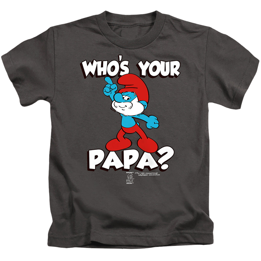 The Smurfs Who'S Your Papa? - Kid's T-Shirt Kid's T-Shirt (Ages 4-7) The Smurfs   