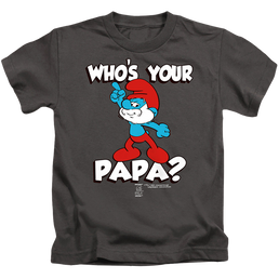 The Smurfs Who'S Your Papa? - Kid's T-Shirt Kid's T-Shirt (Ages 4-7) The Smurfs   