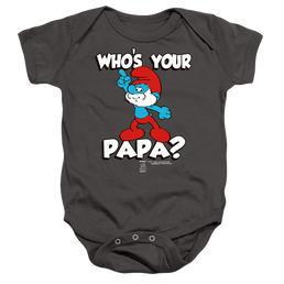 The Smurfs Who'S Your Papa? - Baby Bodysuit Baby Bodysuit The Smurfs   