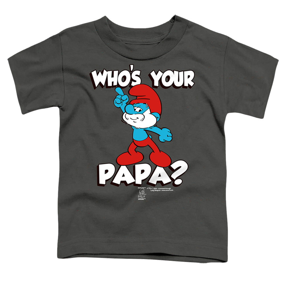 The Smurfs Who'S Your Papa? - Toddler T-Shirt Toddler T-Shirt The Smurfs   