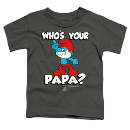 The Smurfs Who'S Your Papa? - Toddler T-Shirt Toddler T-Shirt The Smurfs   