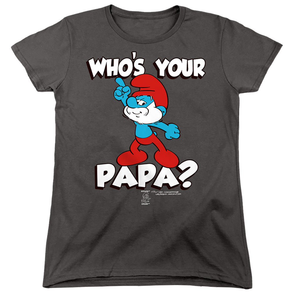 The Smurfs Who'S Your Papa? - Women's T-Shirt Women's T-Shirt The Smurfs   