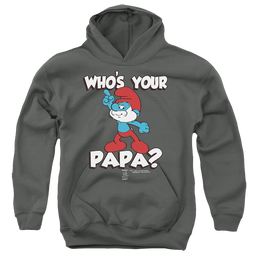 The Smurfs Who'S Your Papa? - Youth Hoodie Youth Hoodie (Ages 8-12) The Smurfs   