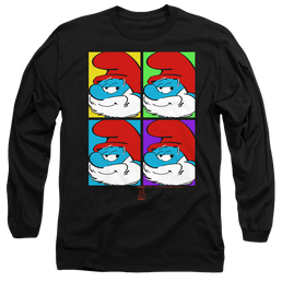 The Smurfs Tiles - Men's Long Sleeve T-Shirt Men's Long Sleeve T-Shirt The Smurfs   