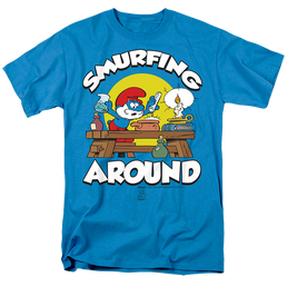 The Smurfs Papa Scene - Men's Regular Fit T-Shirt Men's Regular Fit T-Shirt The Smurfs   