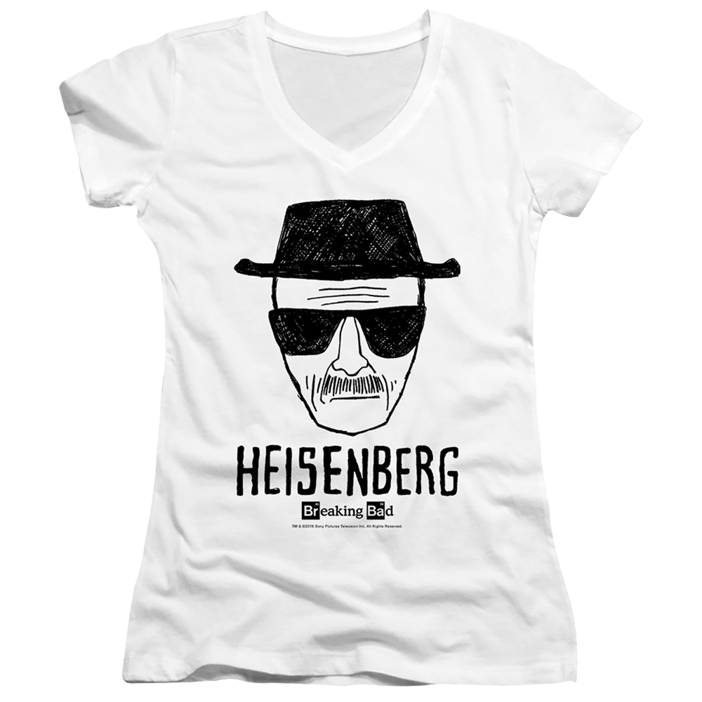 Breaking Bad Heisenberg - Juniors V-Neck T-Shirt Juniors V-Neck T-Shirt Breaking Bad   