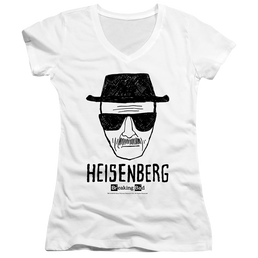 Breaking Bad Heisenberg - Juniors V-Neck T-Shirt Juniors V-Neck T-Shirt Breaking Bad   