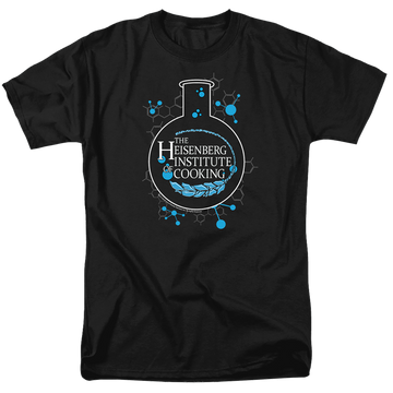 Black men's regular fit t-shirt with Breaking Bad Heisenberg Institute Of Cooking graphic