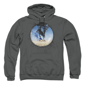 Charcoal pullover hoodie with Breaking Bad Crystal graphic