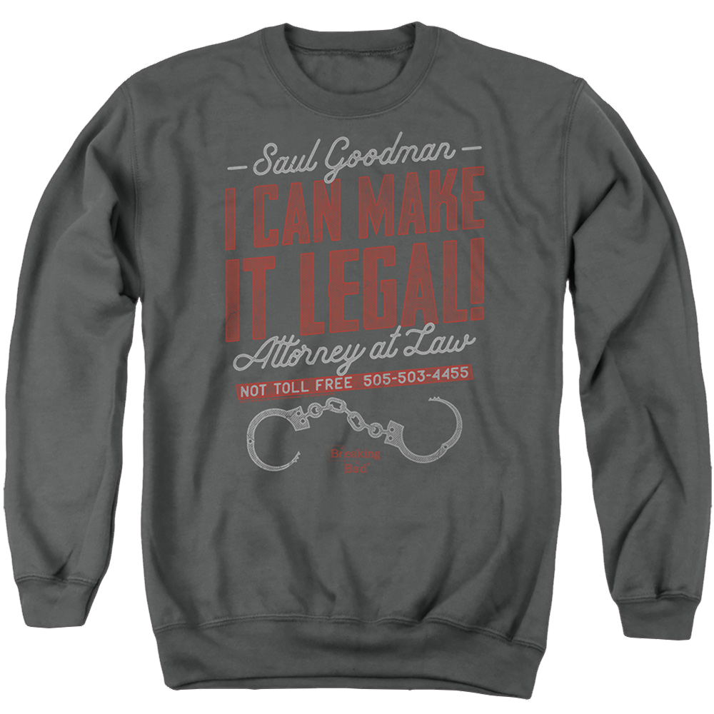 Breaking Bad Make It Legal - Men's Crewneck Sweatshirt Men's Crewneck Sweatshirt Breaking Bad   
