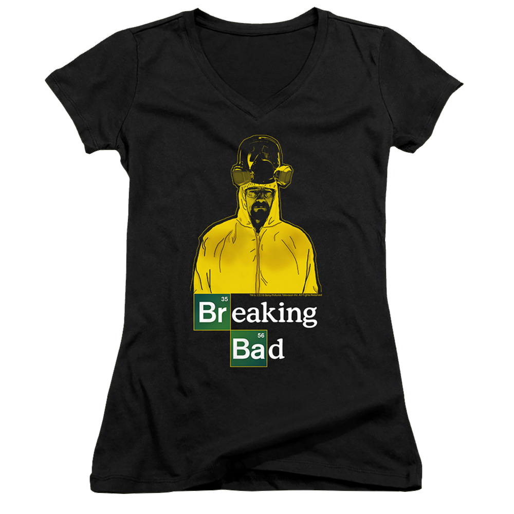 Breaking Bad Hazmat - Juniors V-Neck T-Shirt Juniors V-Neck T-Shirt Breaking Bad   