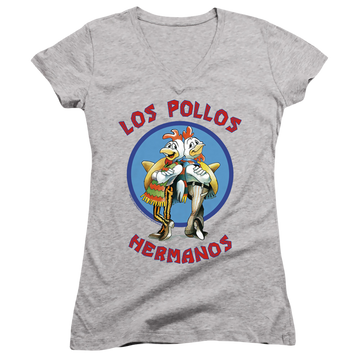 Breaking Bad Los Pollos Hermanos - Juniors V-Neck T-Shirt Juniors V-Neck T-Shirt Breaking Bad   