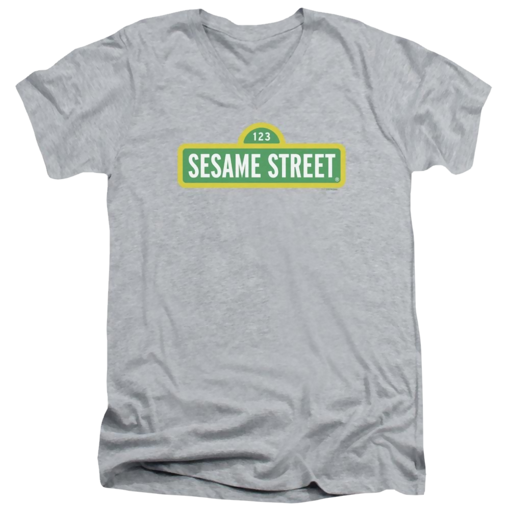 Sesame Street Logo Men's V-Neck T-Shirt Men's V-Neck T-Shirt Sesame Street   
