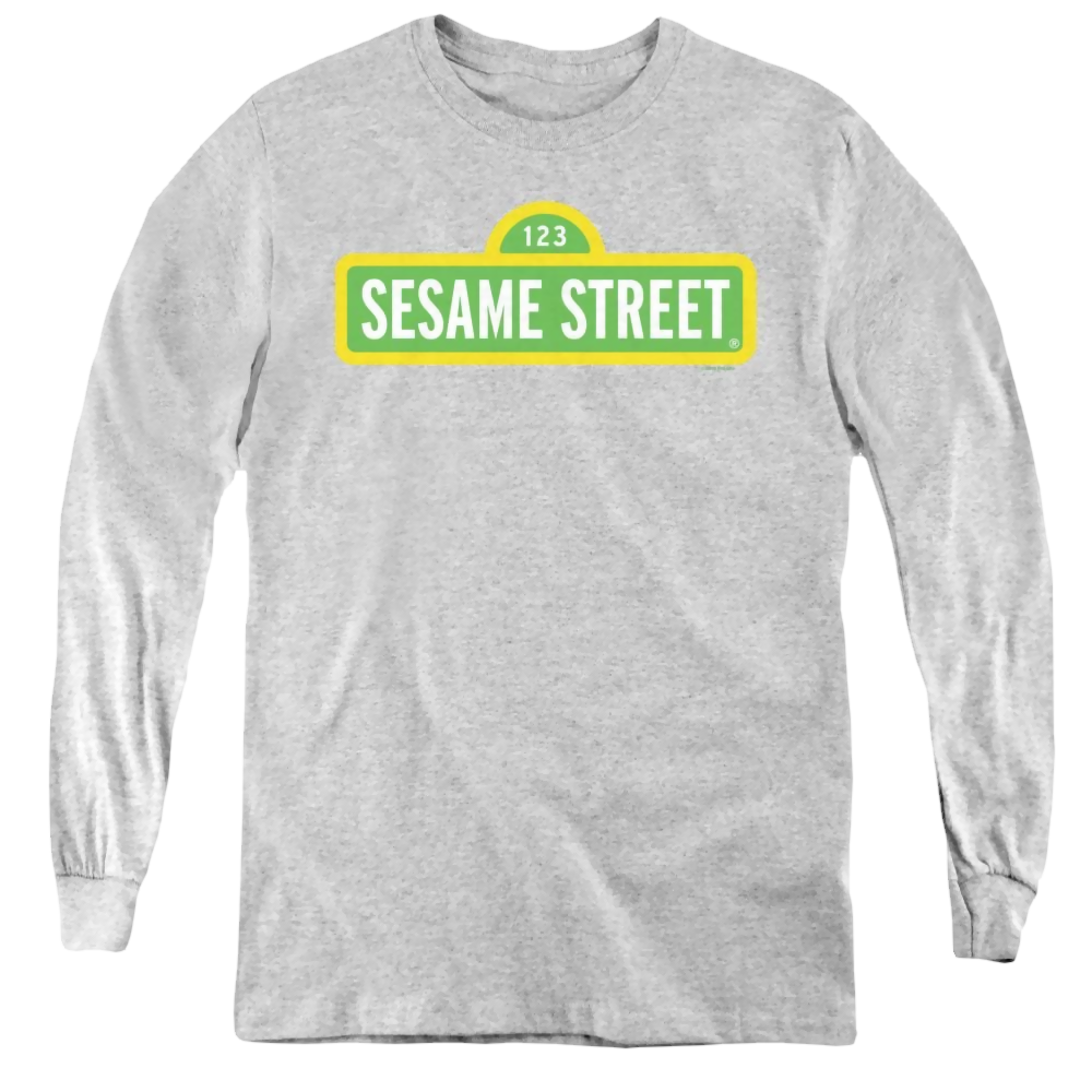Sesame Street Logo - Youth Long Sleeve T-Shirt Youth Long Sleeve T-Shirt Sesame Street   