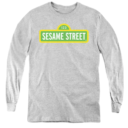 Sesame Street Logo - Youth Long Sleeve T-Shirt Youth Long Sleeve T-Shirt Sesame Street   