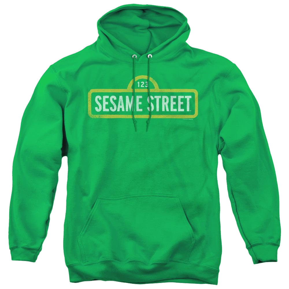Sesame Street Rough Logo - Pullover Hoodie Pullover Hoodie Sesame Street   