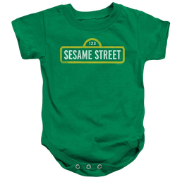 Sesame Street Rough Logo Baby Bodysuit Baby Bodysuit Sesame Street   