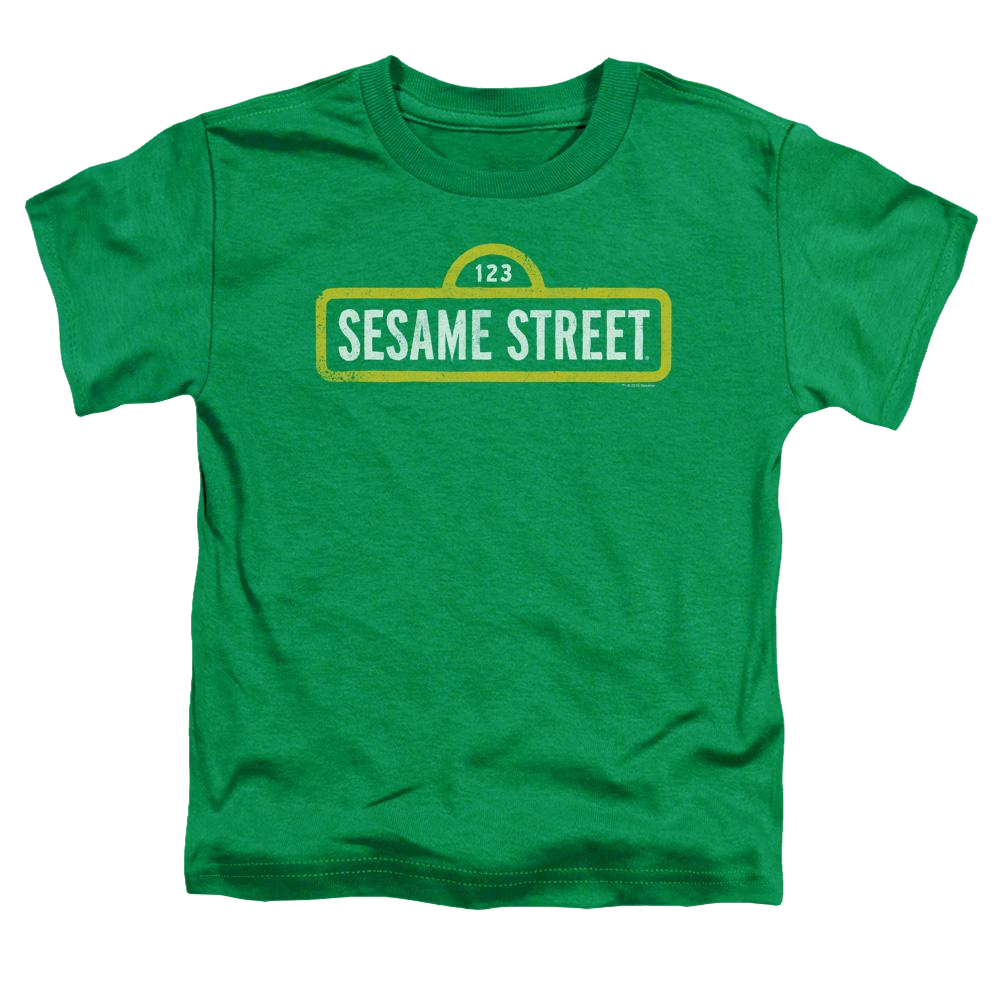 Sesame Street Rough Logo Toddler T-Shirt Toddler T-Shirt Sesame Street   