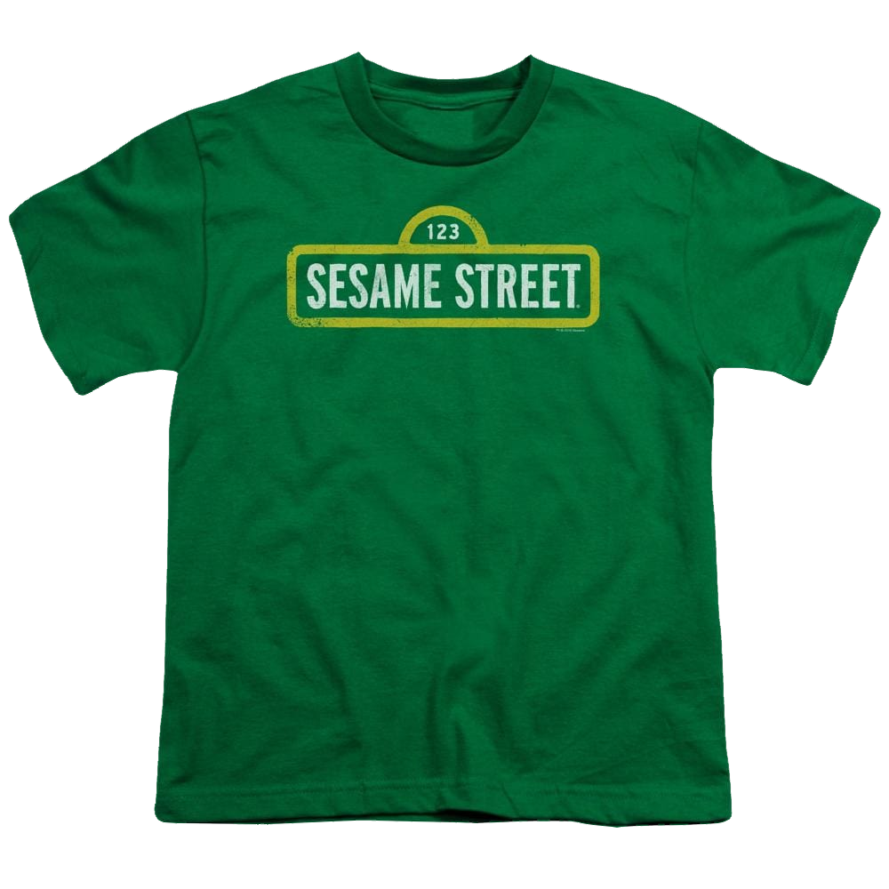 Sesame Street Rough Logo Youth T-Shirt (Ages 8-12) Youth T-Shirt (Ages 8-12) Sesame Street   
