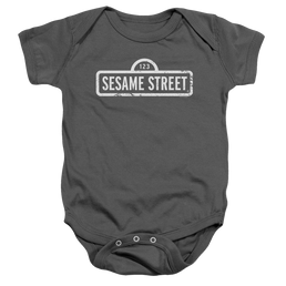 Sesame Street One Color Logo Baby Bodysuit Baby Bodysuit Sesame Street   