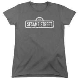 Sesame Street One Color Logo Women's T-Shirt Women's T-Shirt Sesame Street   